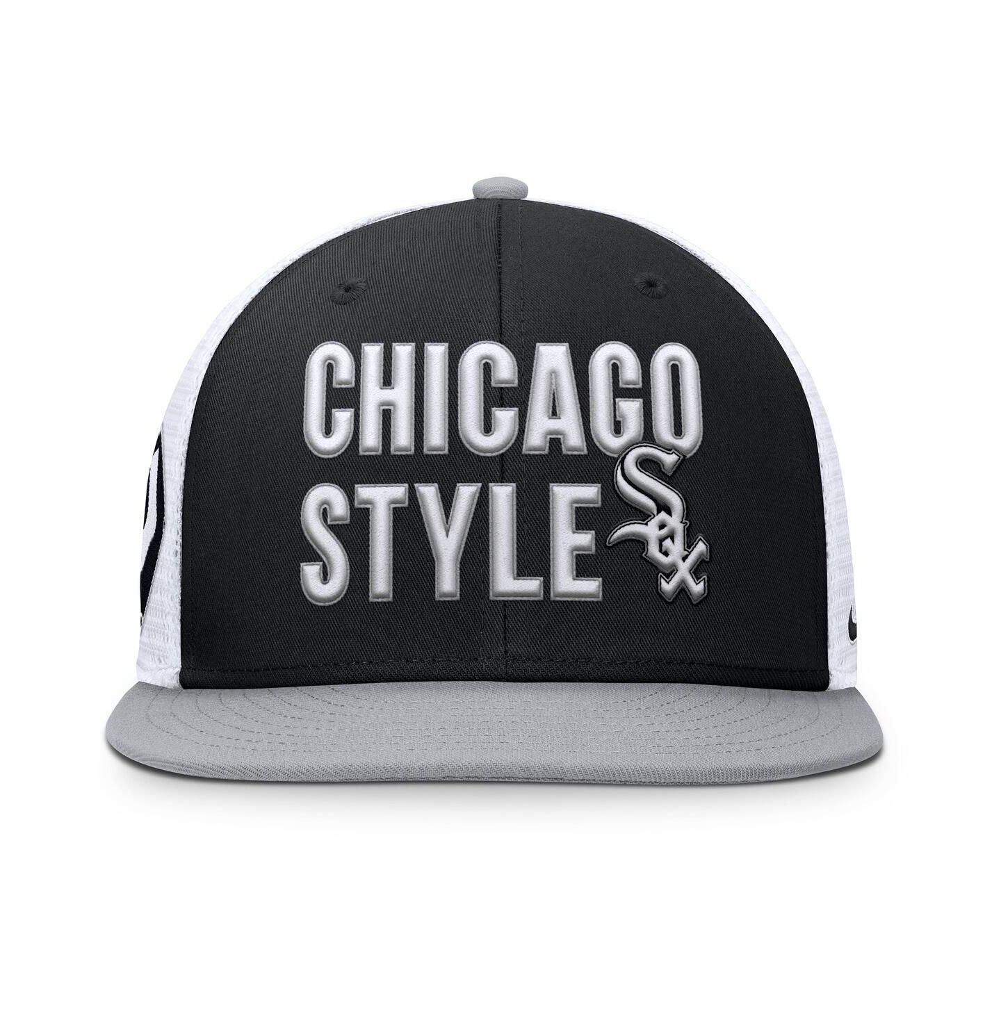 Мужская кепка Nike Black Chicago White Sox Pro Trucker Snapback Hat — фото 4