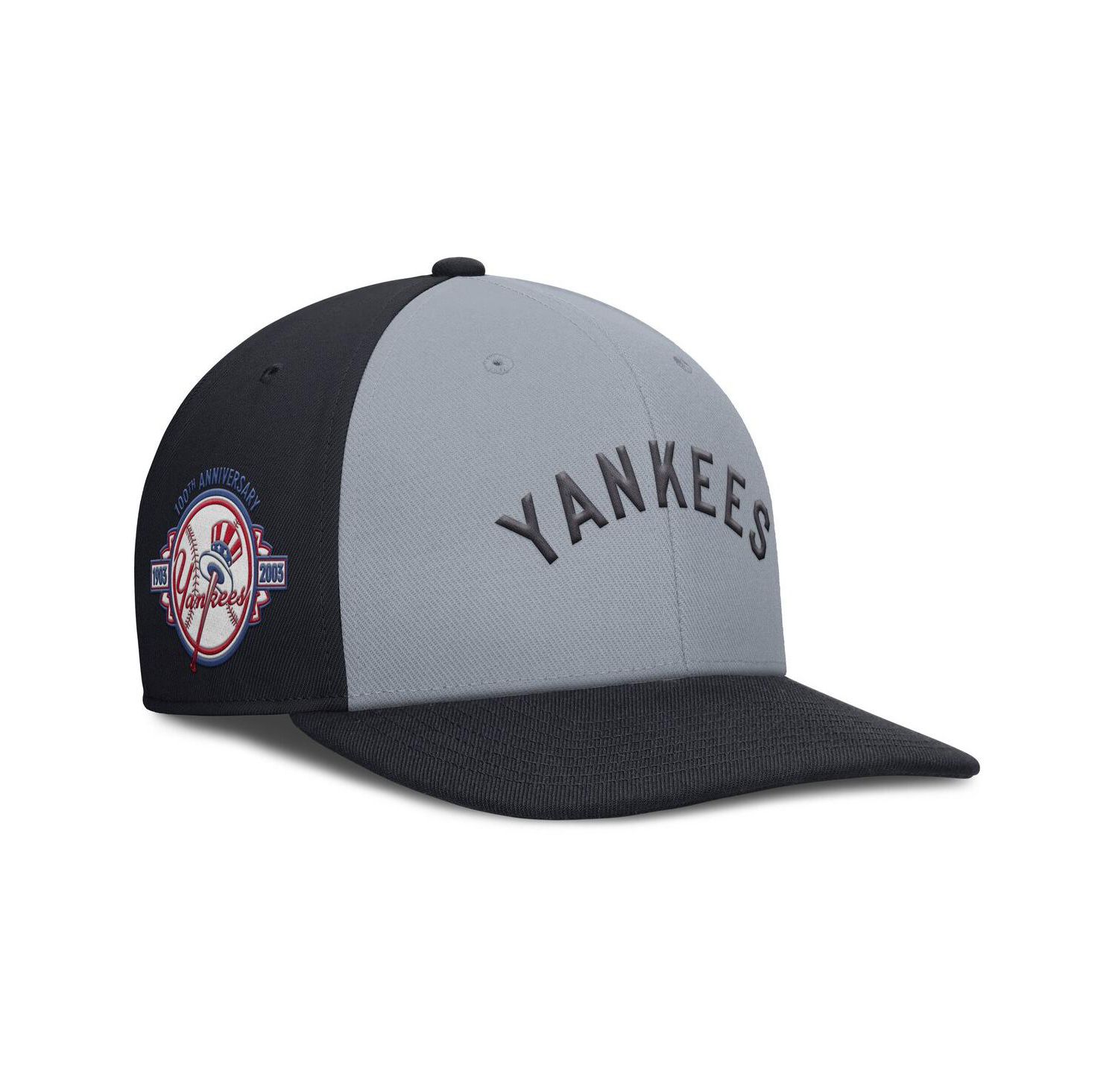 Men's Gray/Navy New York Yankees Pro Performance Snapback Hat