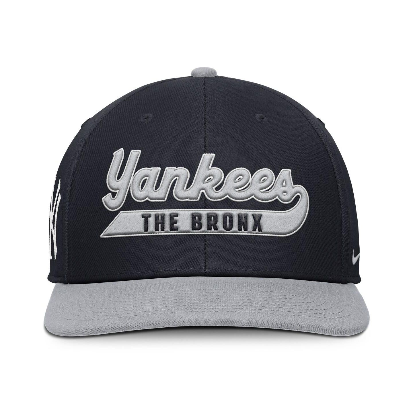 Мужская кепка Nike Navy/Gray New York Yankees Pro Performance Snapback Hat — фото 4
