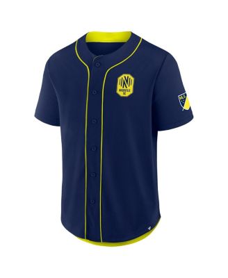 Men's Navy Nashville SC Injury Time Baseball Jersey