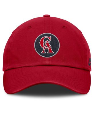 Women's Red California Angels Cooperstown Collection Club Adjustable Hat