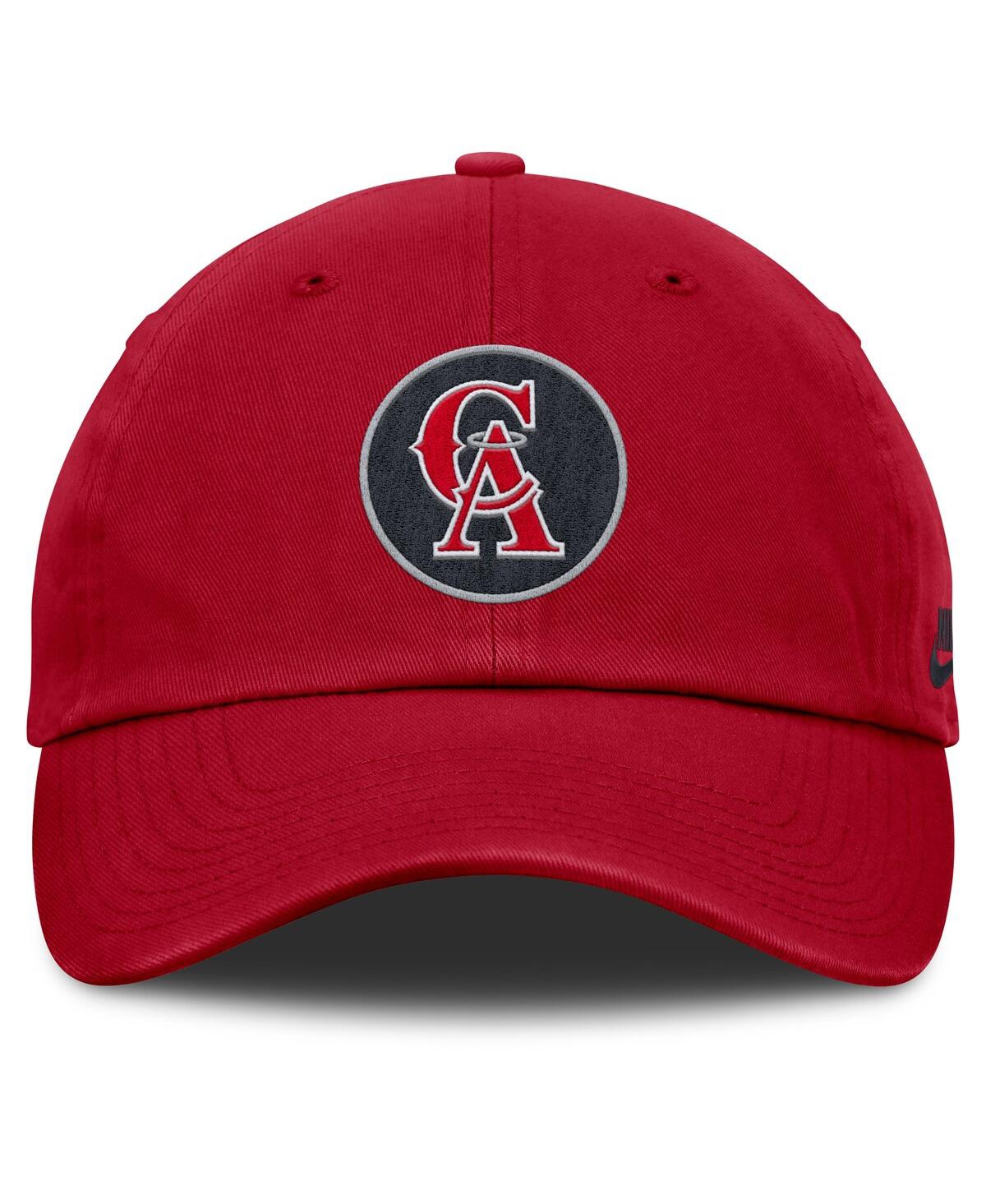 Nike Women's Red California Angels Cooperstown Collection Club Adjustable Hat In Red