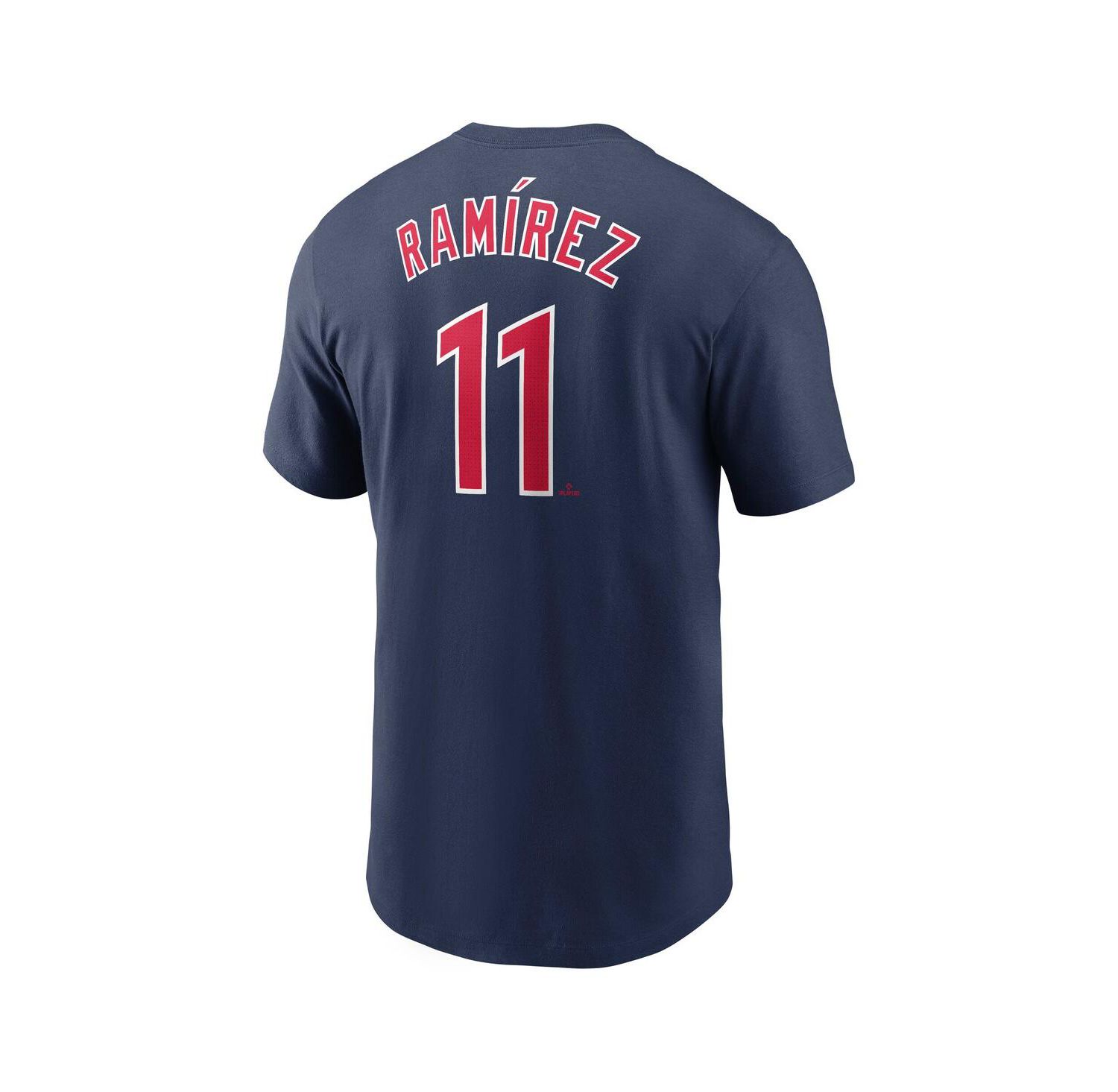 Men's Jose Ramirez Navy Cleveland Guardians Fuse Name & Number T-Shirt