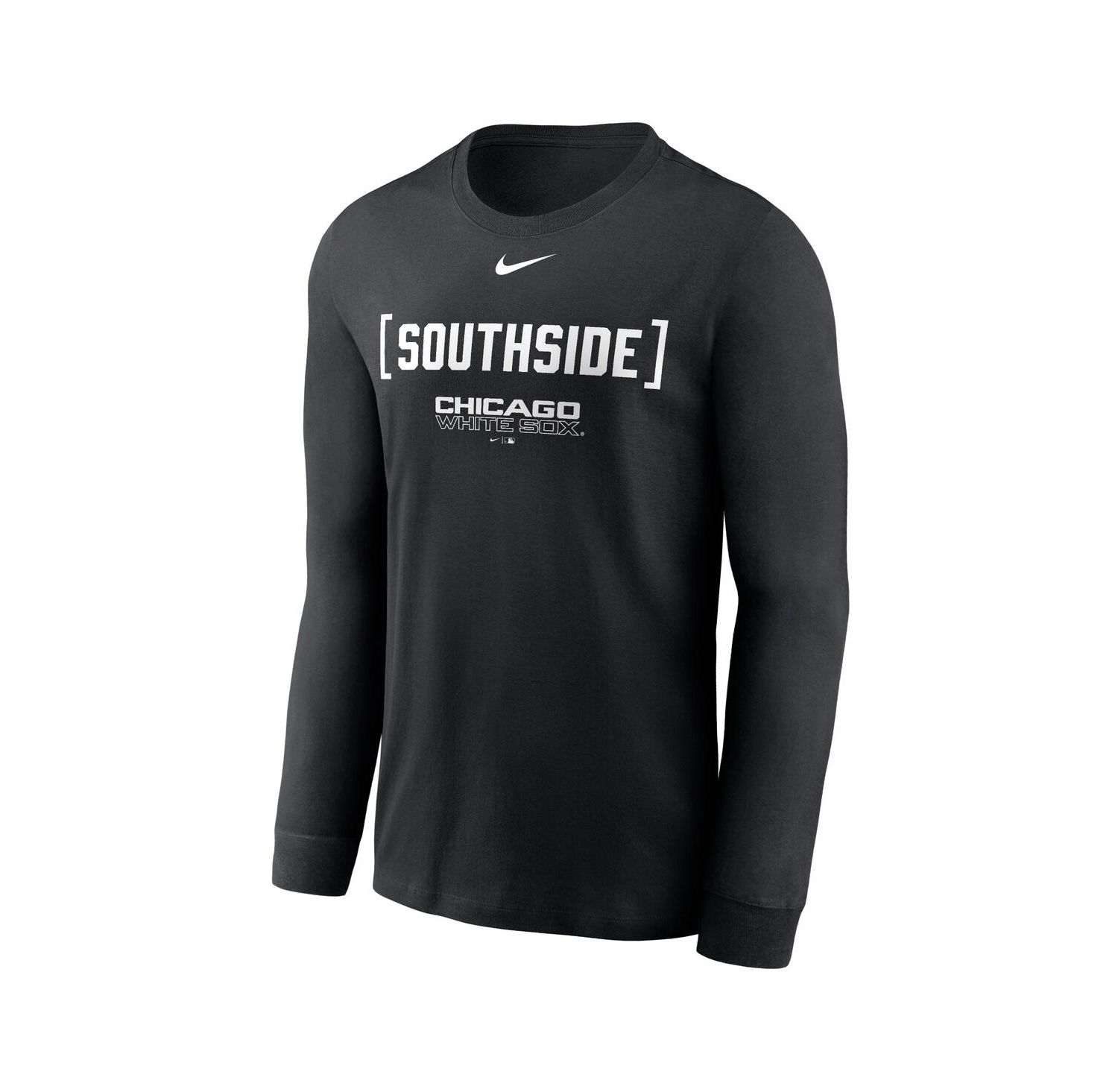 Men's Black Chicago White Sox Local Nickname Long Sleeve T-Shirt