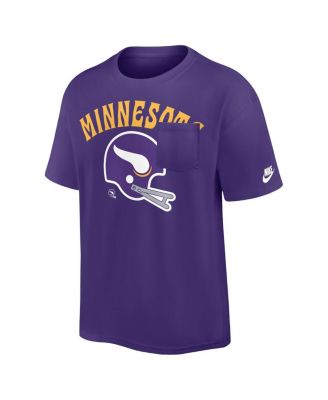 Men's Purple Minnesota Vikings Rewind Heavy Max 90 Pocket T-Shirt