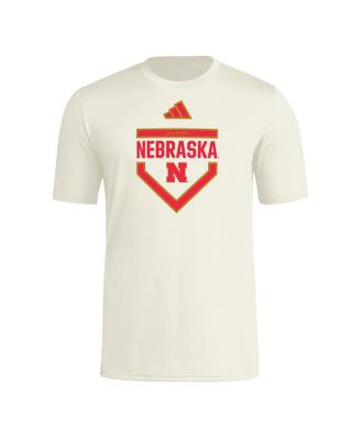 Men's Cream Nebraska Huskers Home Plate Pre-Game T-Shirt