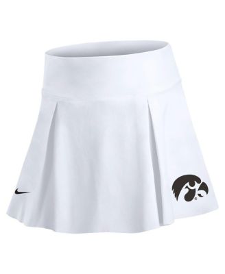 Women's White Iowa Hawkeyes Tennis Skirt with Shorts