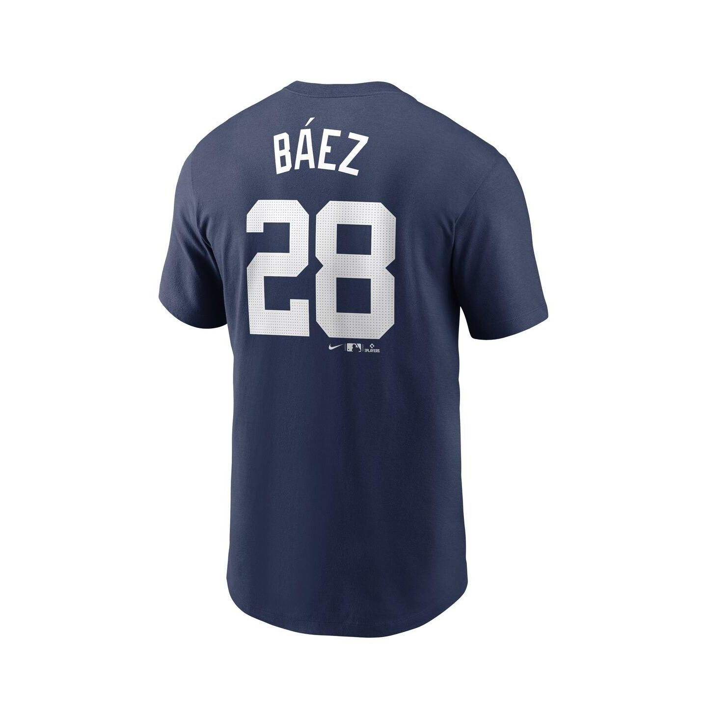 Мужская футболка Nike Javier Baez Navy Detroit Tigers Fuse Name & Number — фото 2