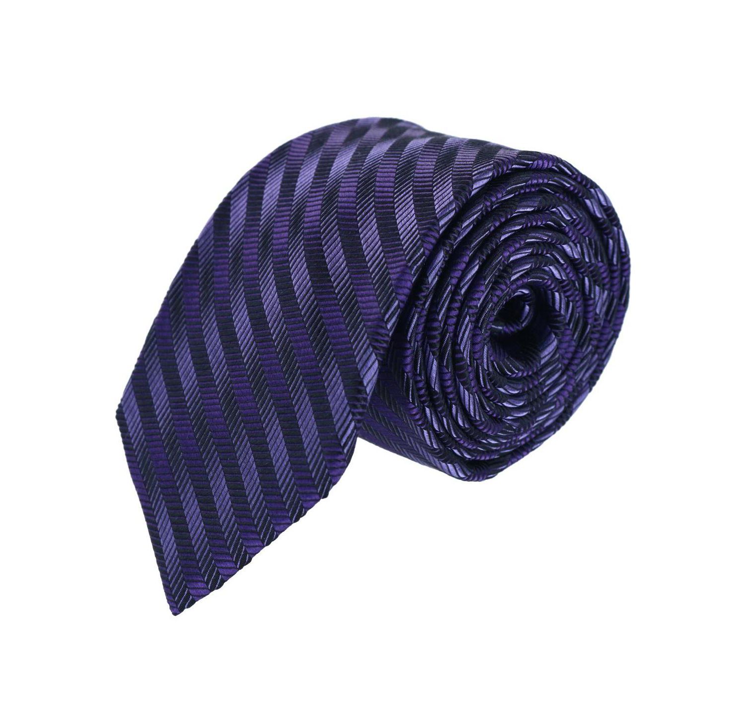 Men's Nathanial Regal Patterned Diagonal Line Silk Business Necktie