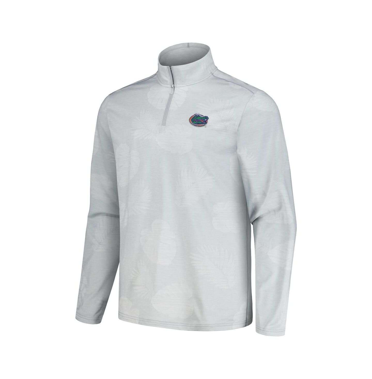 Мужская куртка Tommy Bahama Gray Florida Gators Delray Frond Island Zone Half-Zip — фото 3