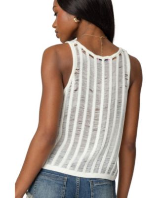 Женский трикотажный топ Keziah Sheer Ladder от Edikted для женщин