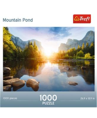 Red 1000 Piece Puzzle - Mountain Pond