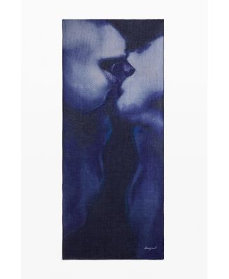 Women's Pleated kiss scarf
