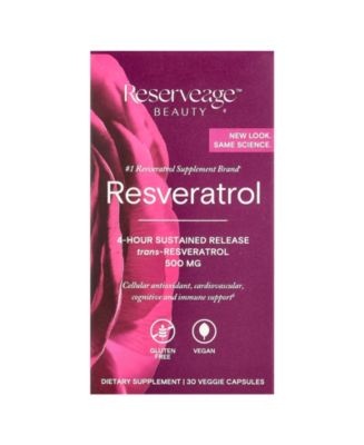 Reserveage Beauty Resveratrol -Resveratrol 500 mg - 30 Capsules - Macy's