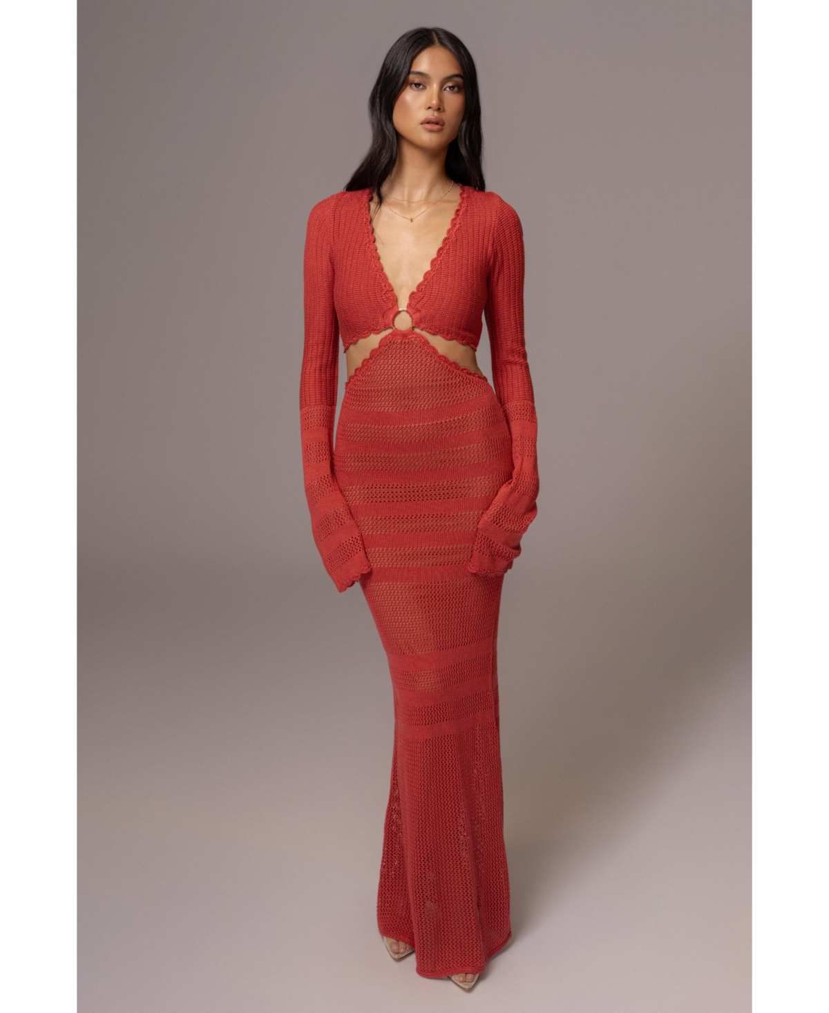 Women's Blossom Haven Maxi Dress - Berry