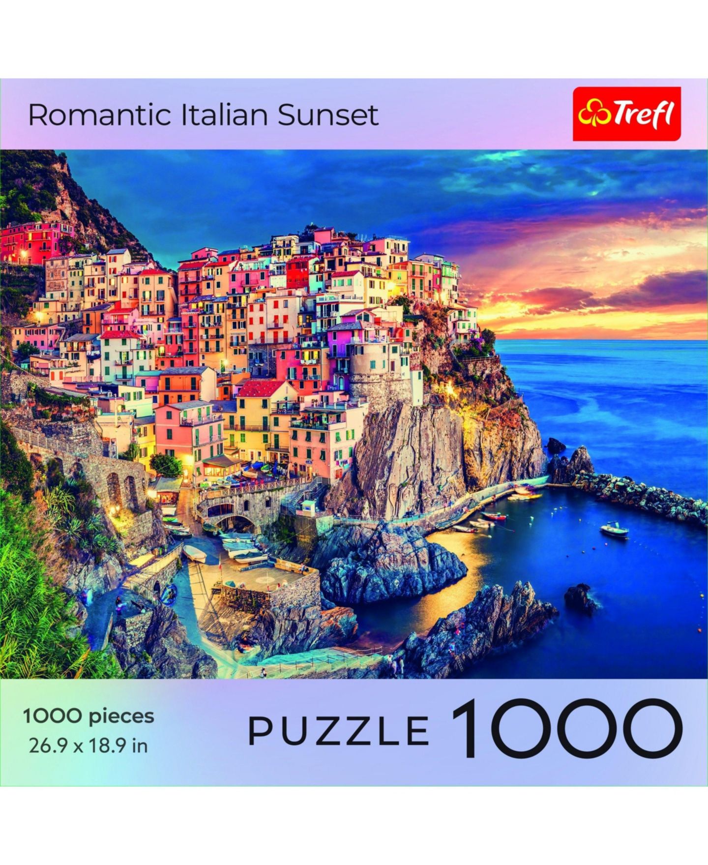 Детский пазл Trefl Red 1000 Piece Puzzle - Romantic Italian Sunset, цвет: Разноцветный — фото 2