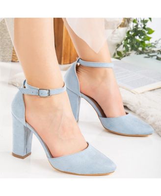 Gisele High Block Heels with Ribbon