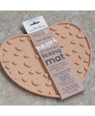Enrichment Lick Mat: Blush Pink Heart
