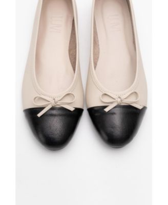 Rayne Cap Toe Leather Ballet Flats (Women)