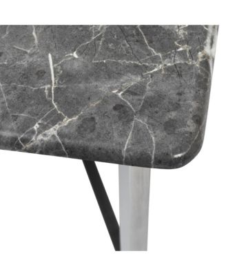 Faux Marble Rectangular Coffee Table for Modern Living Room Decor