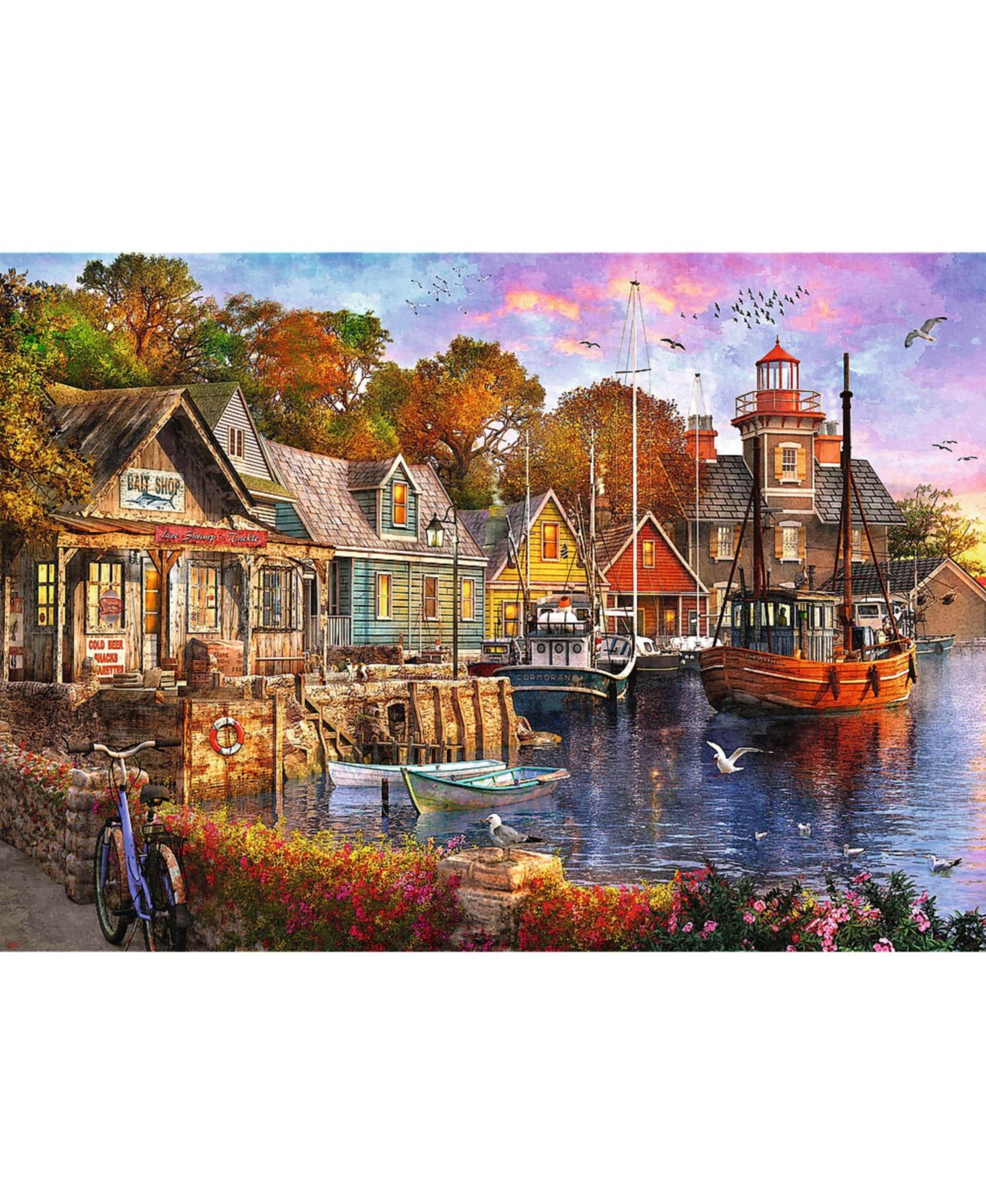 Детский пазл Trefl Premium Plus 1000 Piece Puzzle - Seaside Harbour, цвет: Разноцветный — фото 2