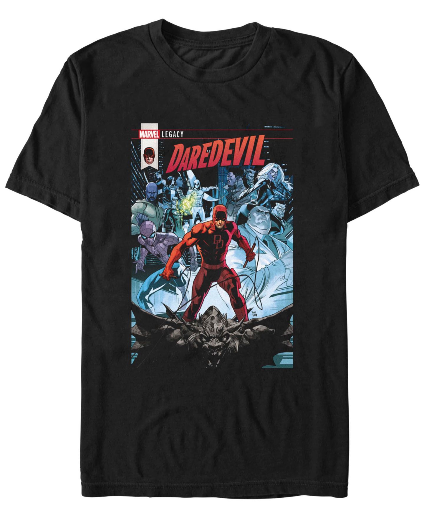Мужская футболка Fifth Sun Daredevil Comic Short Sleeve, цвет: Чёрный — фото 1