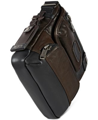 Tumi Alpha Bravo Barstow Leather Crossbody - Macy's