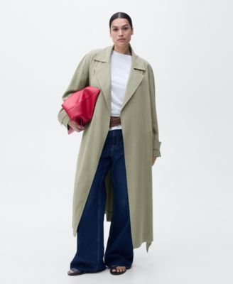 Women's Soft Belt Trench Coat