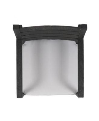 Streamdale Outdoor Dining Chair Set of 2, Dark Grey With Light Grey Cushion