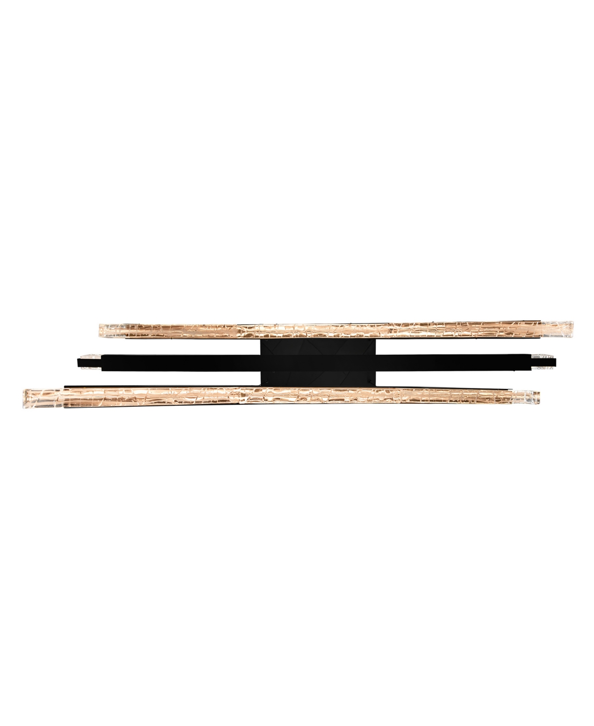 Cwi Lighting 21" Metal Saber Integrated Led Chandelier In Black