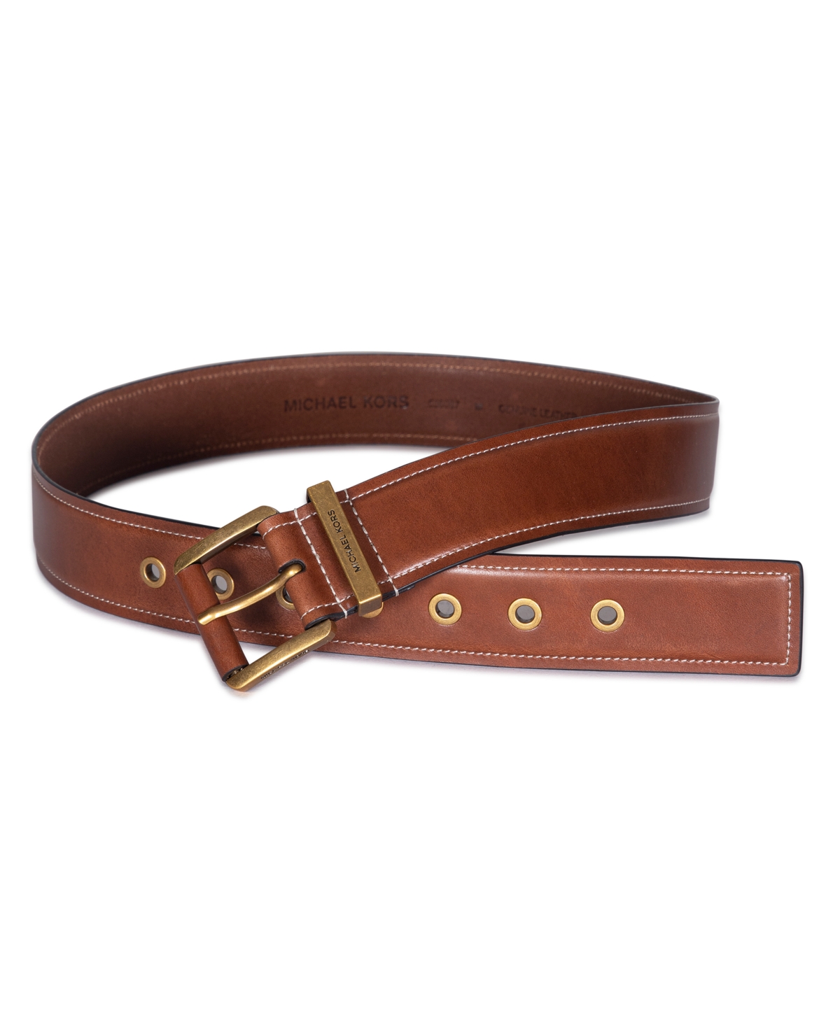 Michael Kors 42mm Leather Belt In Luggage