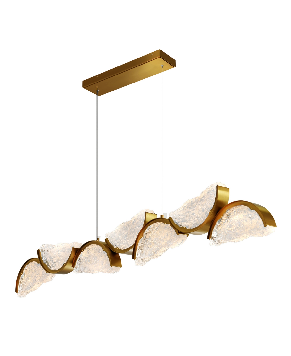 Cwi Lighting 13" Metal Moon Integrated Led Chandelier