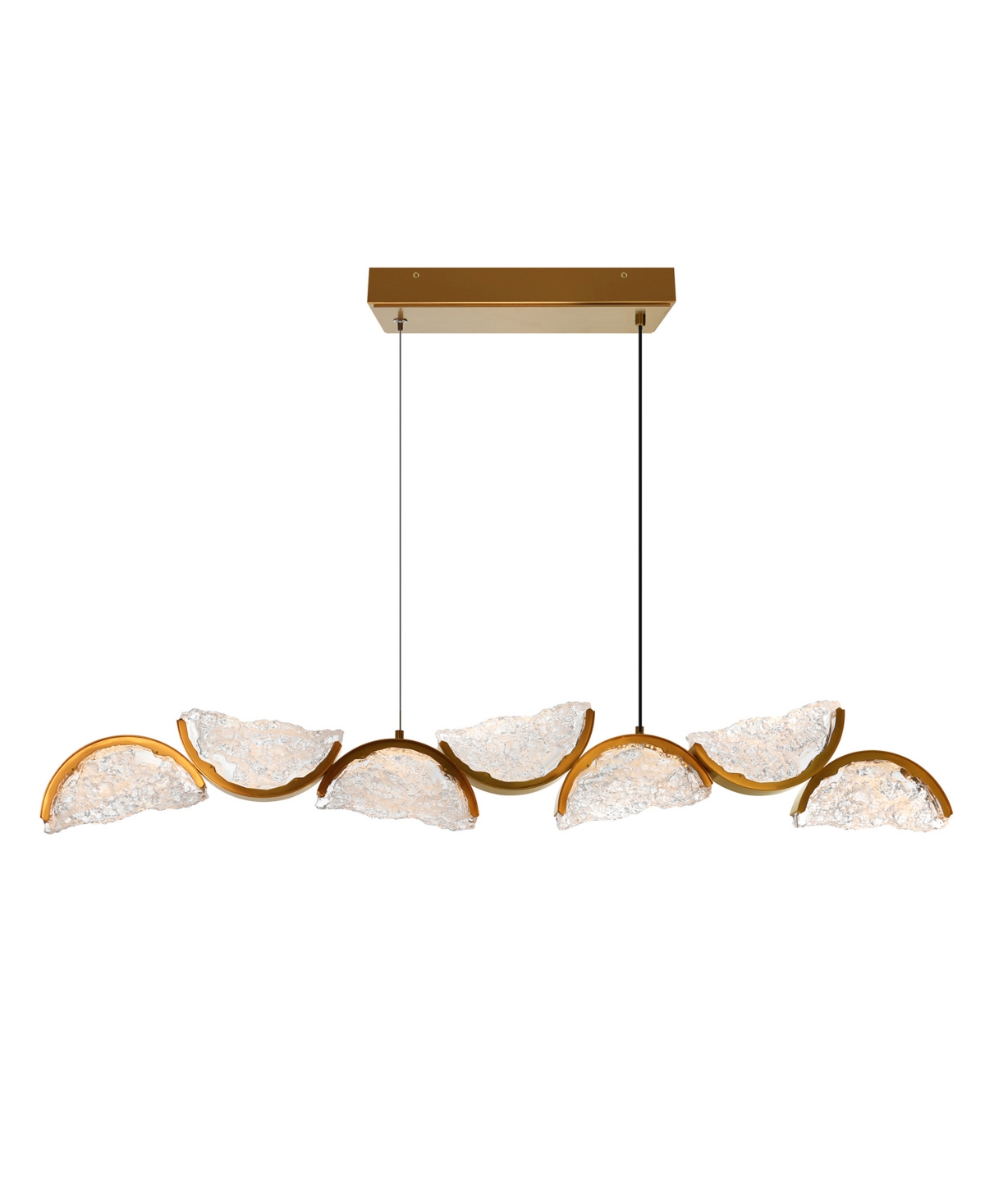 Cwi Lighting 13" Metal Moon Integrated Led Chandelier