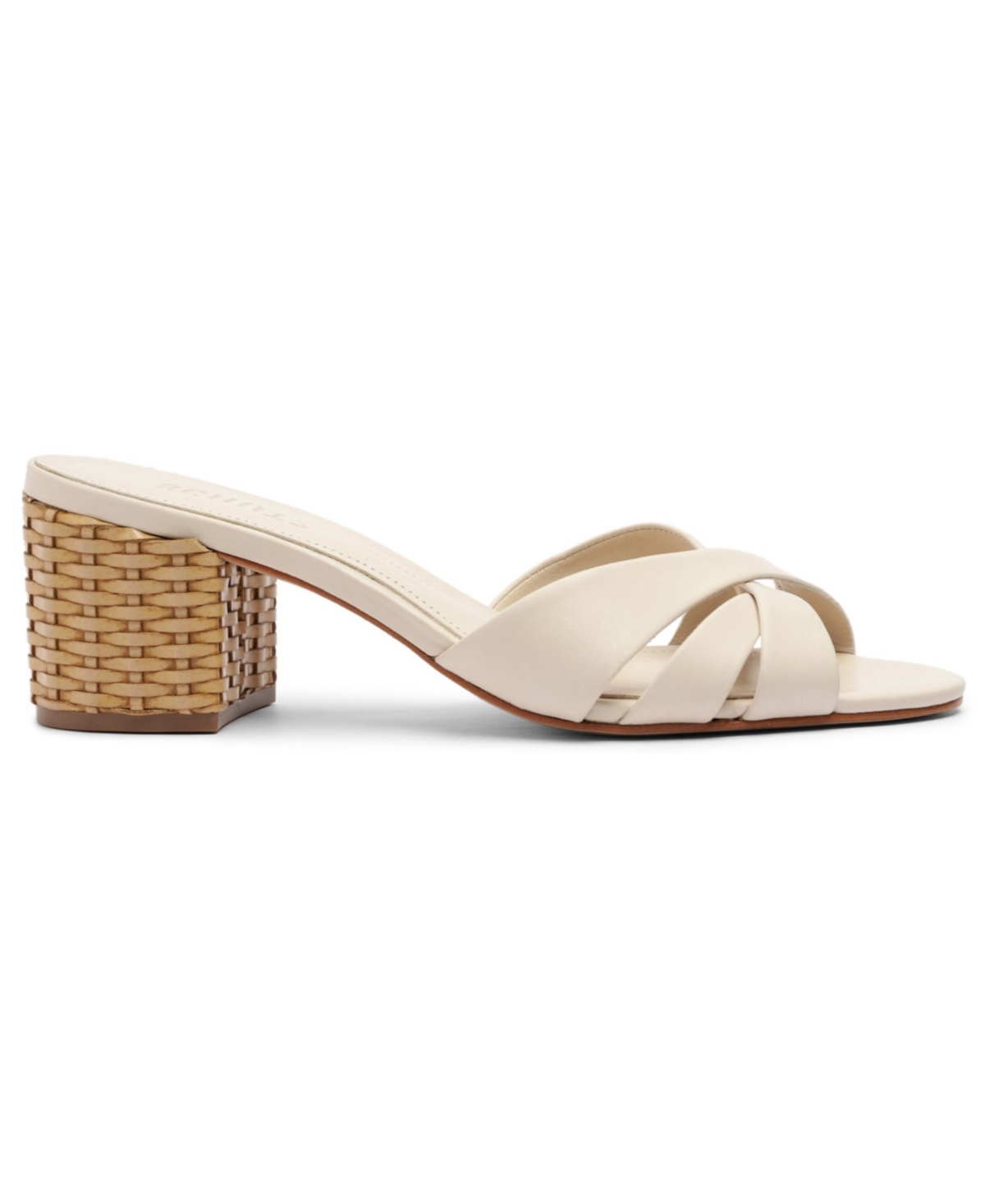 Shop Schutz Women's Keefa Straw Slip-on Mules In Beige
