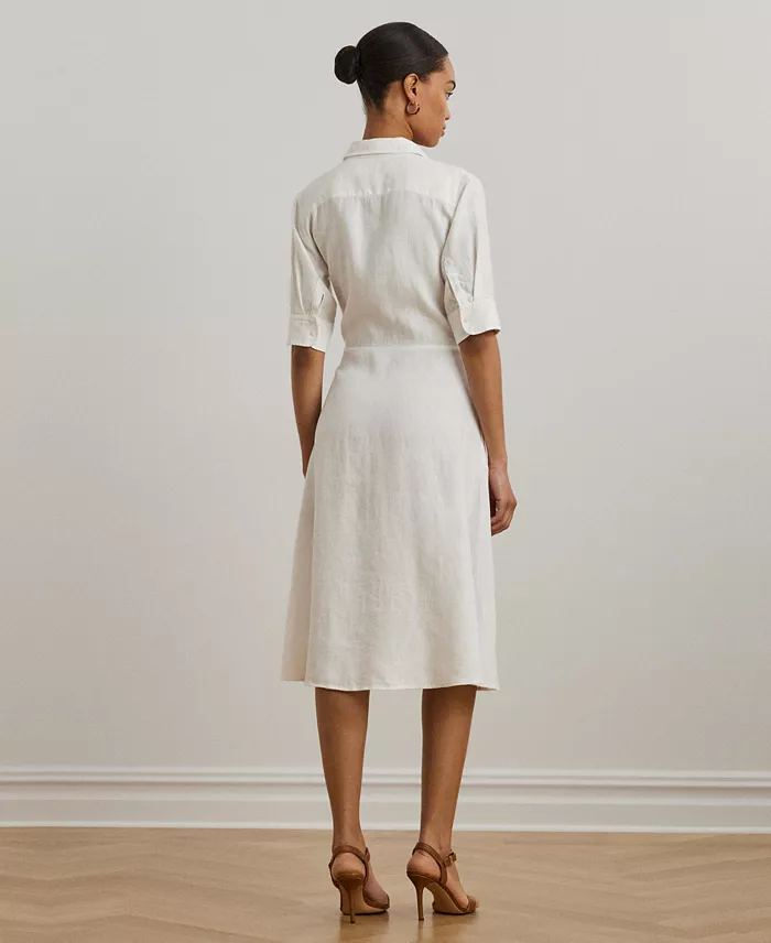 Women's Linen Shirtdress - thumbnail 2