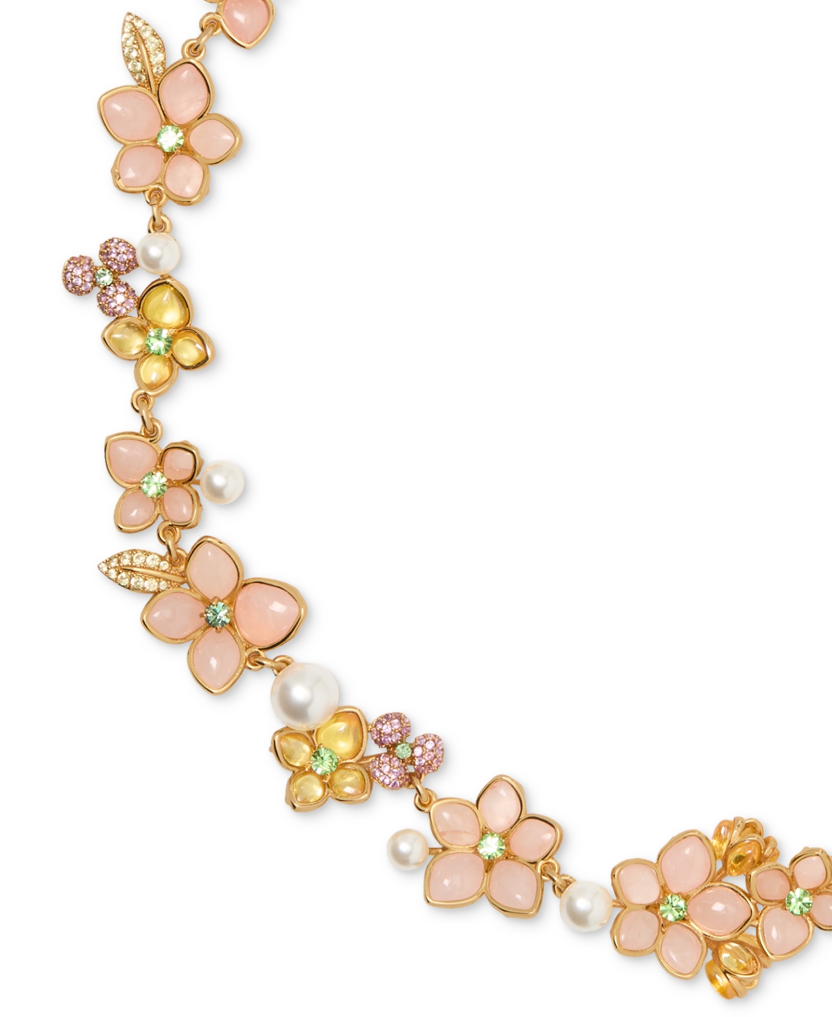 Kate Spade Pastel Petals Statement Necklace In Multi