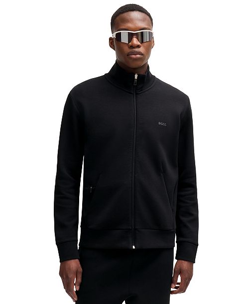 alfani BOSS by Hugo Boss Men's Logo Print Zip-Up Sweatshirt Brands