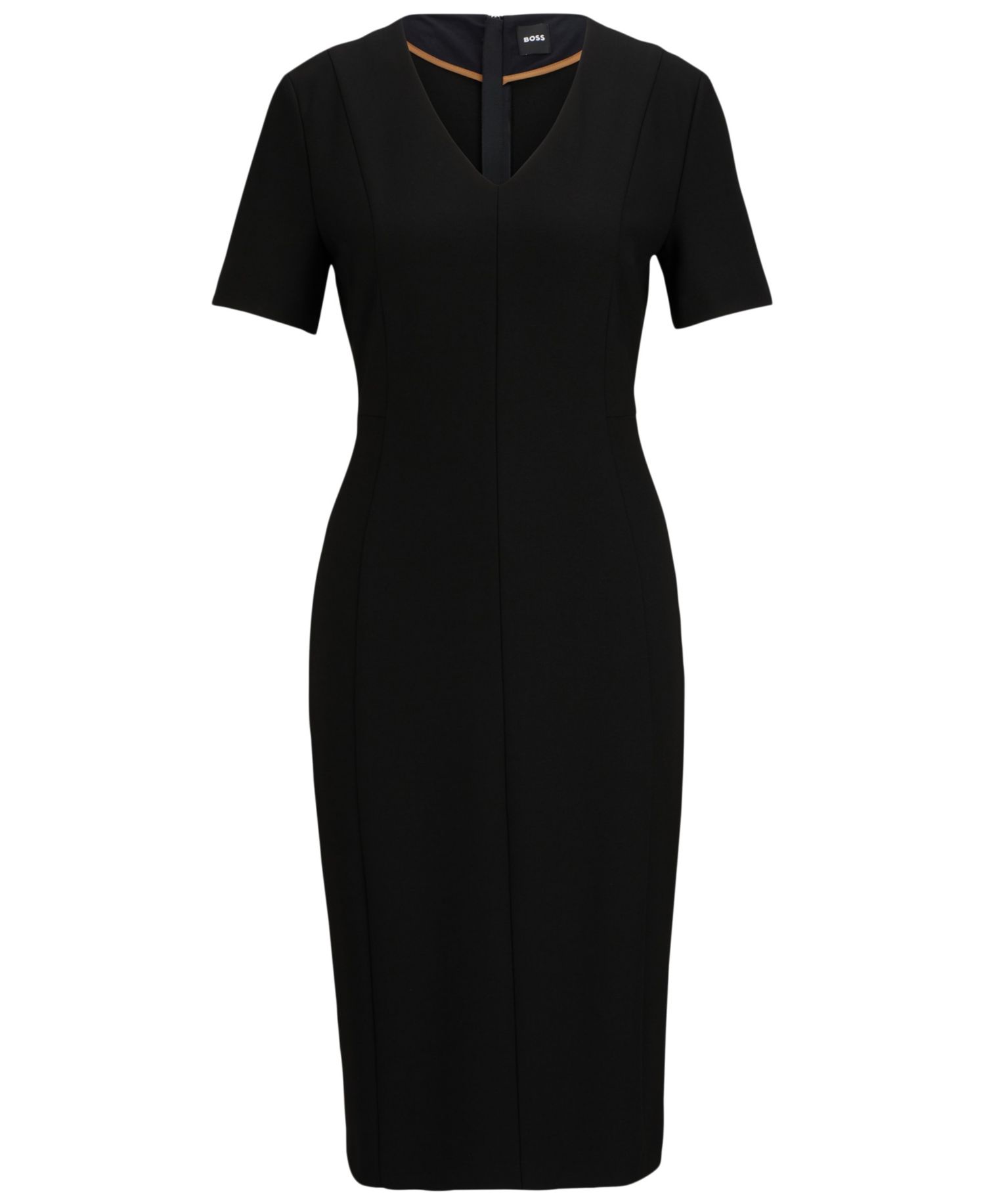 BOSS by Women's Slim-Fit Full Rear Zip Dress