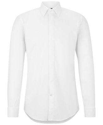Men's Easy-Iron Stretch Cotton Slim-Fit Dress Shirt