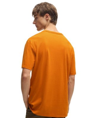 Men's Cotton Slub Logo Detail T-Shirt