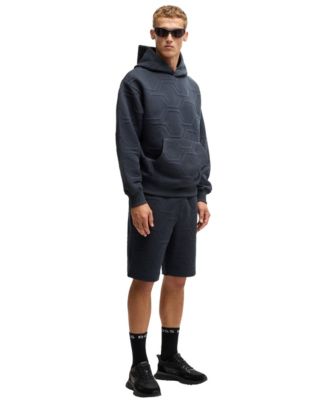 Men's Hexagonal Quilting Relaxed-Fit Shorts