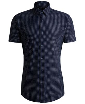 Men's Performance-Stretch Slim-Fit Dress Shirt