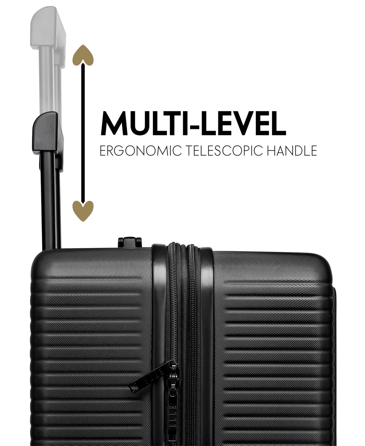 Elle Passage 3-Piece Expandable Retro Spinner Luggage Set