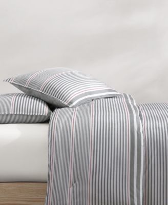 Danbury Stripe Cotton 3-Pc. Comforter Set, Full/Queen