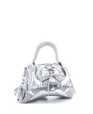 Бывшая в употреблении сумка Balenciaga Small SneakerHead с верхней ручкой из сетки и искусственной кожи