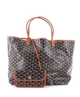 Бывшая в употреблении сумка Goyard GM Saint Louis Tote из холста с нанесенным принтом