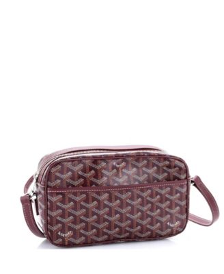 Бывшая в употреблении холщовая сумка Goyard Cap Vert с покрытием