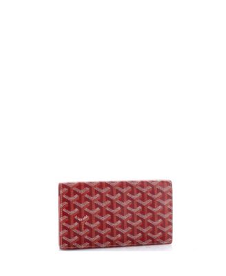 Бывший в употреблении длинный бумажник Goyard Richelieu из холщовой ткани с покрытием