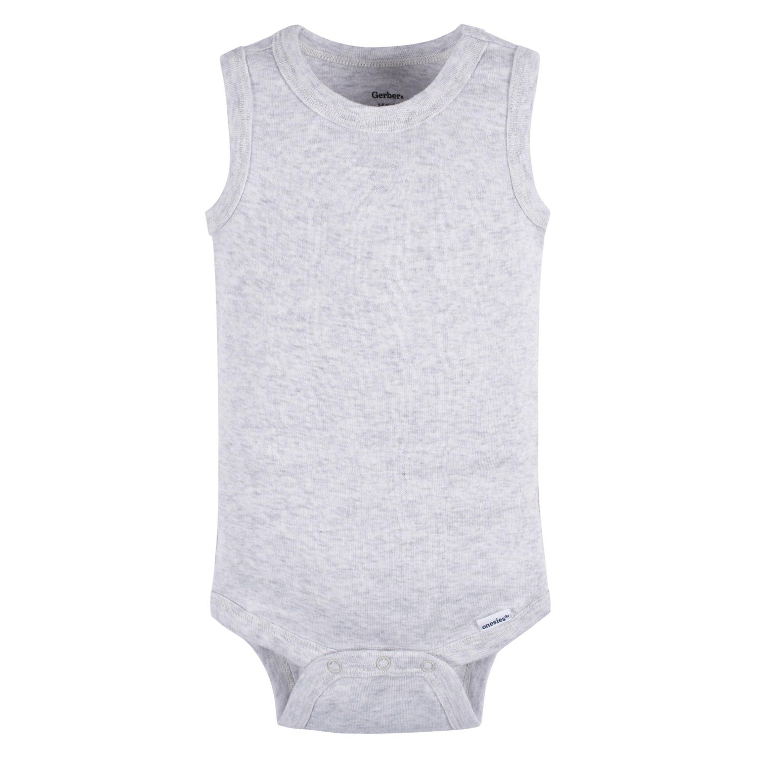 Baby Boys 5-Pack Sleeveless Onesies Bodysuits, Blue Stripe, 0-3 Months