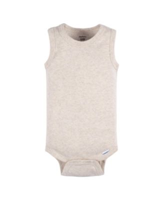 Baby Boys 5-Pack Sleeveless Onesies Bodysuits, Blue Stripe, 0-3 Months